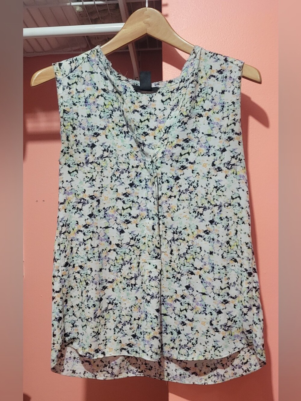 H&M Pastel Floral Sleeveless V-Neck Camisole